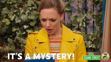 Amanda Seyfried saying, &quot;It&#x27;s a mystery!&quot;