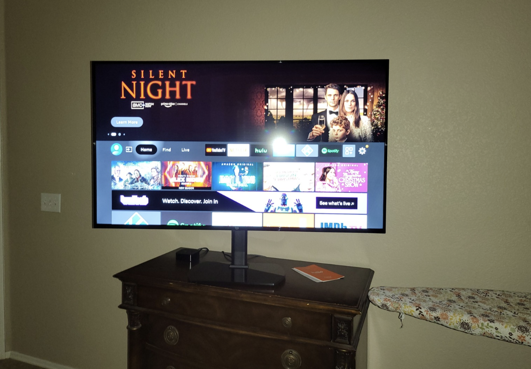 reviewer photo of the tv
