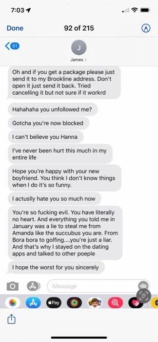 crazy ex boyfriend texts