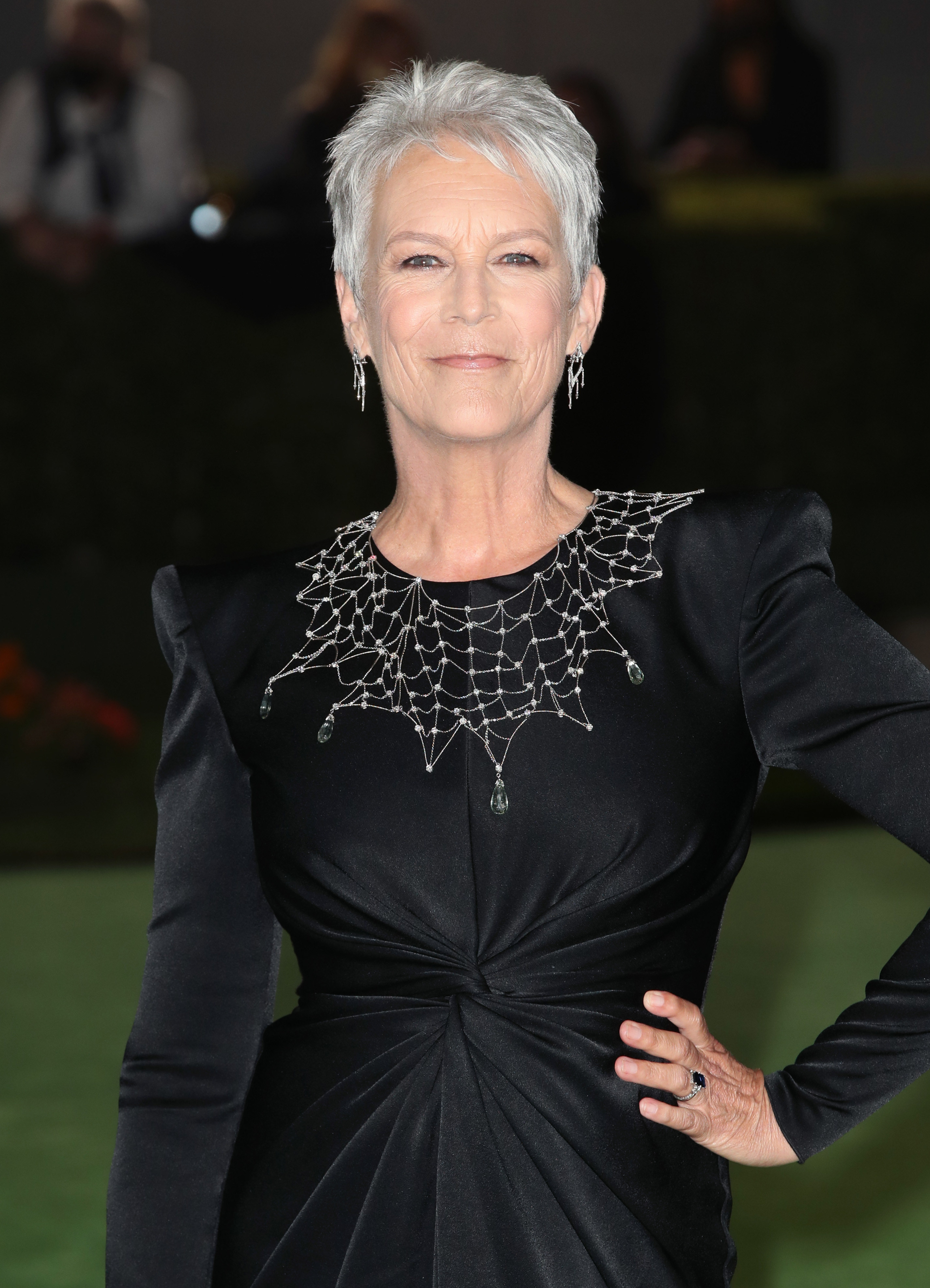 Jamie Lee Curtis poses at The Academy Museum of Motion Pictures Opening Gala in September 2021