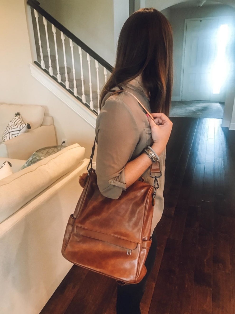 2022 New Style Wooden Handle Hand Bag for Women Top Shoulder Bag