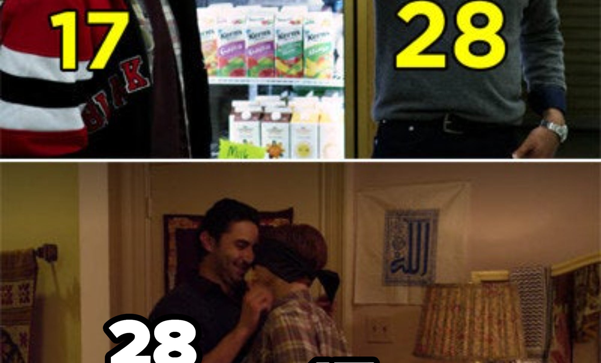 Cameron Monaghan and Pej Vahdat about to kiss in a bedroom in a scene from &quot;Shameless&quot;