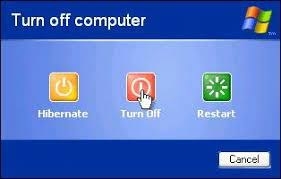 &quot;Turn off computer&quot; options of hibernate, turn off, restart