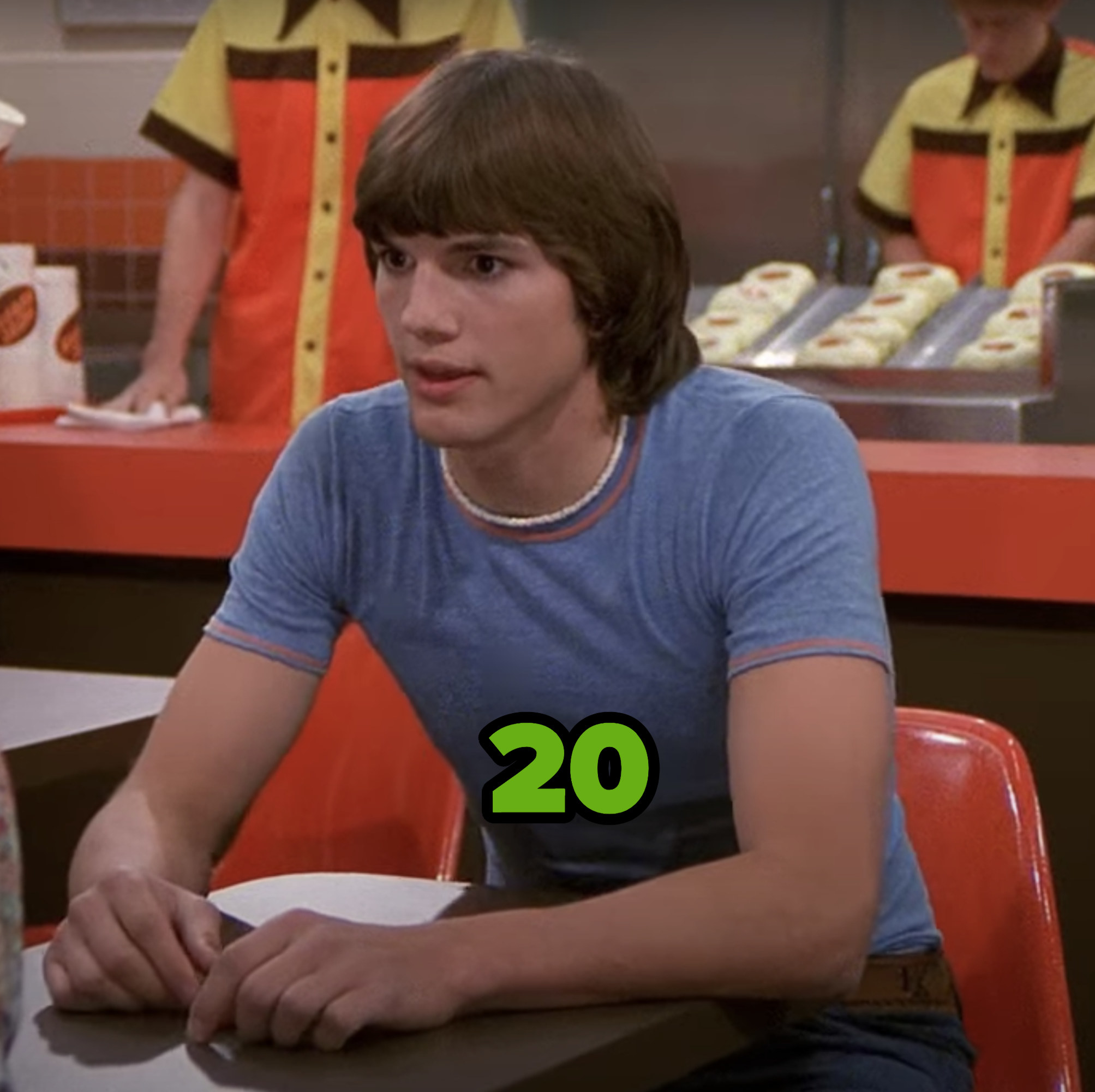 Ashton in a scene from the show