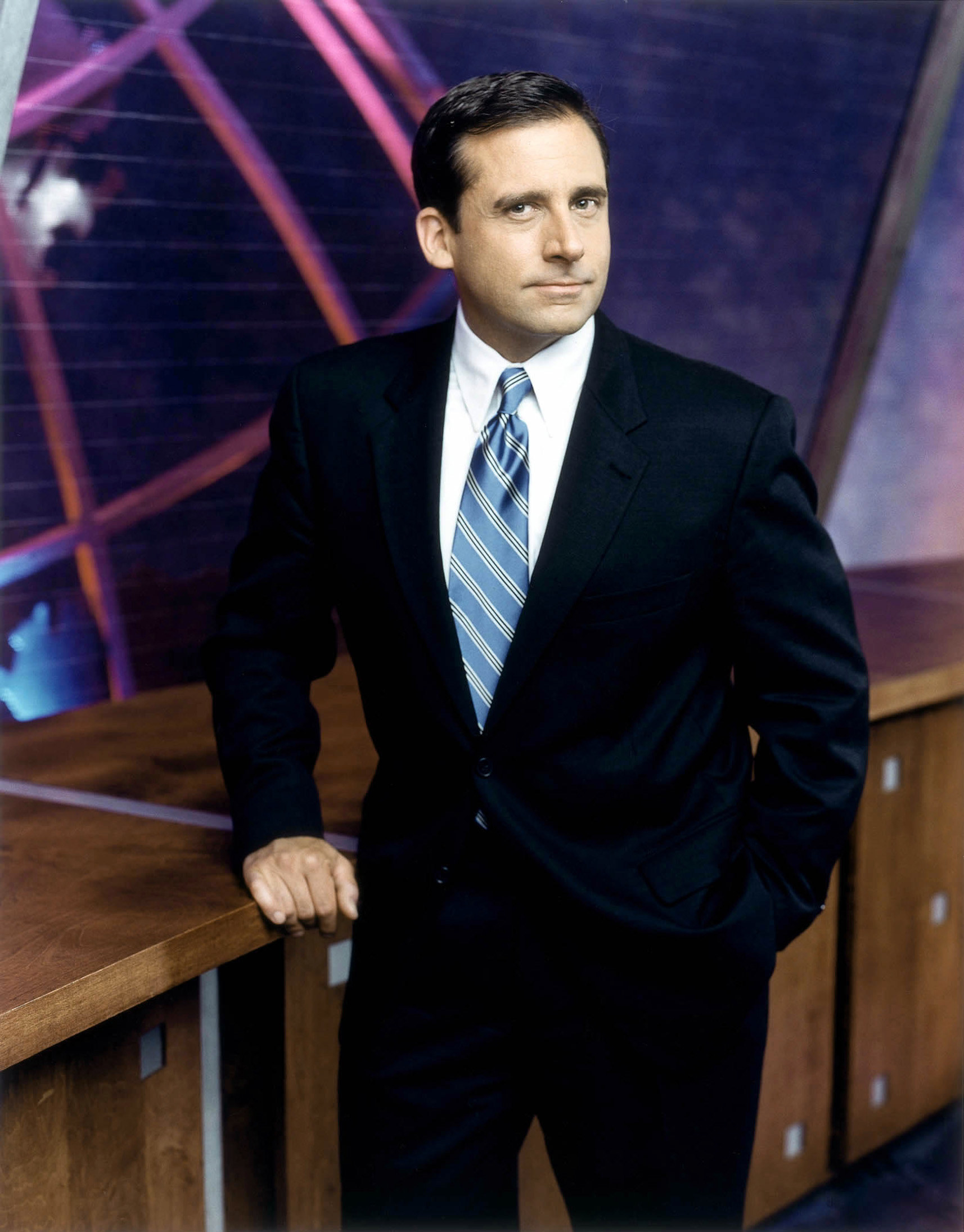 publicity photo of steve on the daily show set