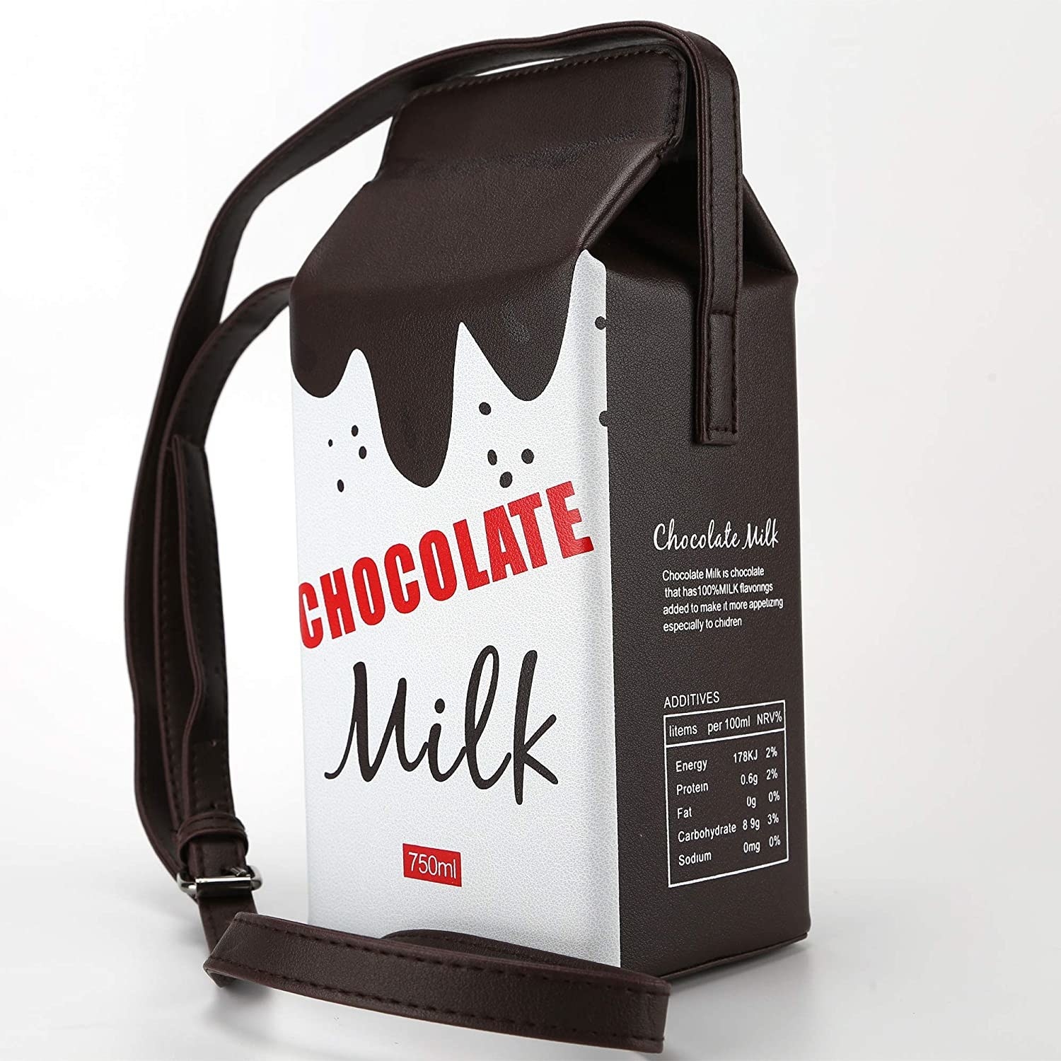 Chocolate milk shoulder bag