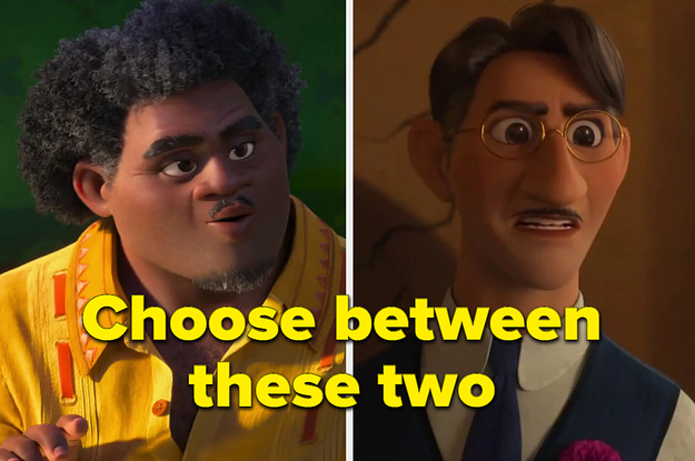 "Choose between these two" is written below Felix and Augustin