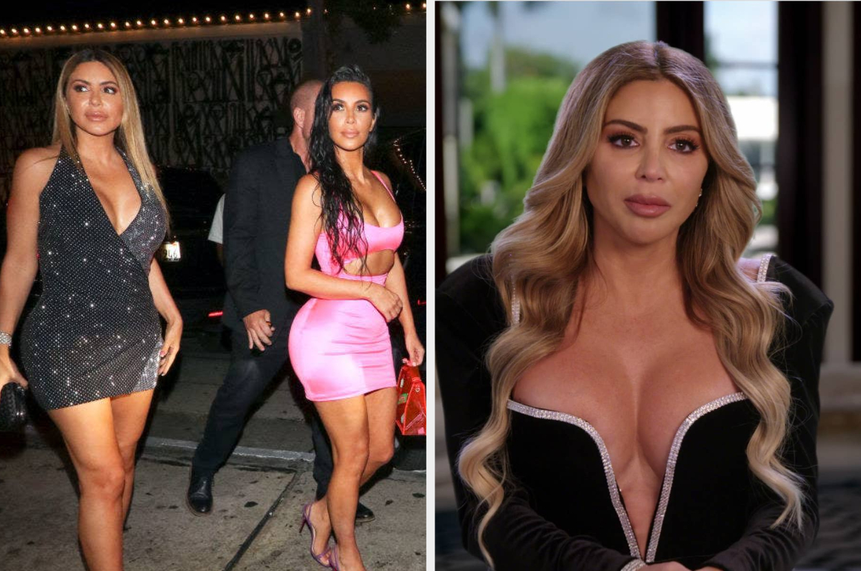 Larsa Pippen's Black Satin Halter Dress