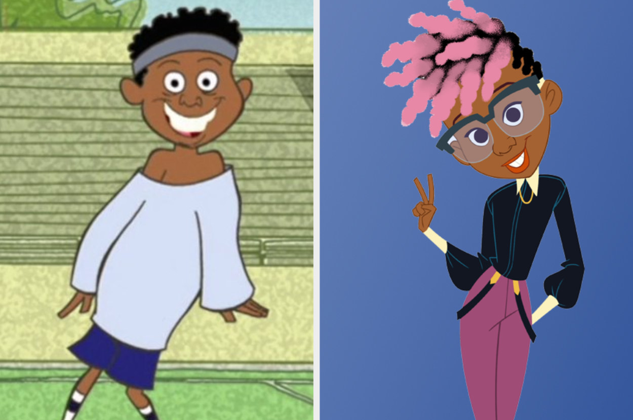 The original Michael Collins from &quot;The Proud Family&quot; on the left, and the revived Michael on the right.