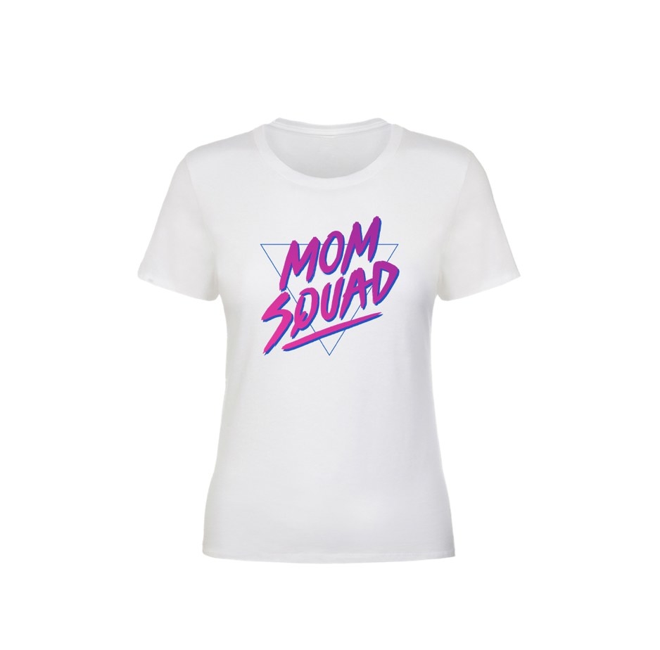 white women&#x27;s mom squad t-shirt