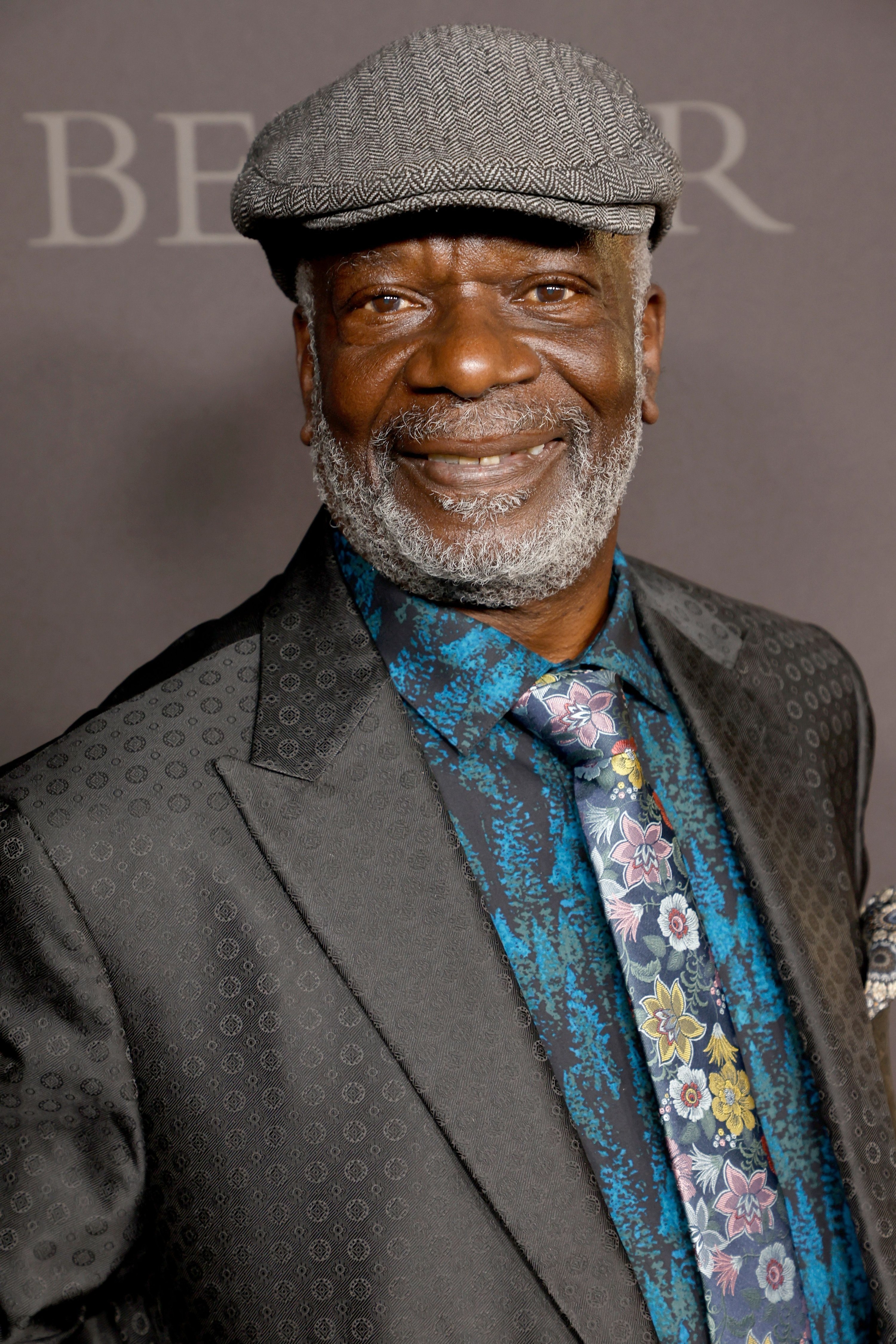 Joseph Marcell poses at the premiere of &quot;Bel-Air&quot; in February 2022