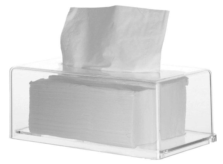 Caja trasparente dispensadora de pañuelos