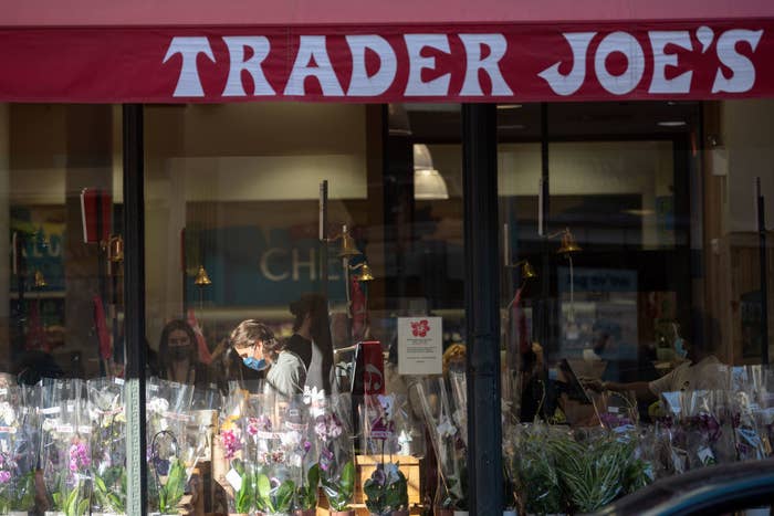 The exterior of a Trader Joe&#x27;s store.