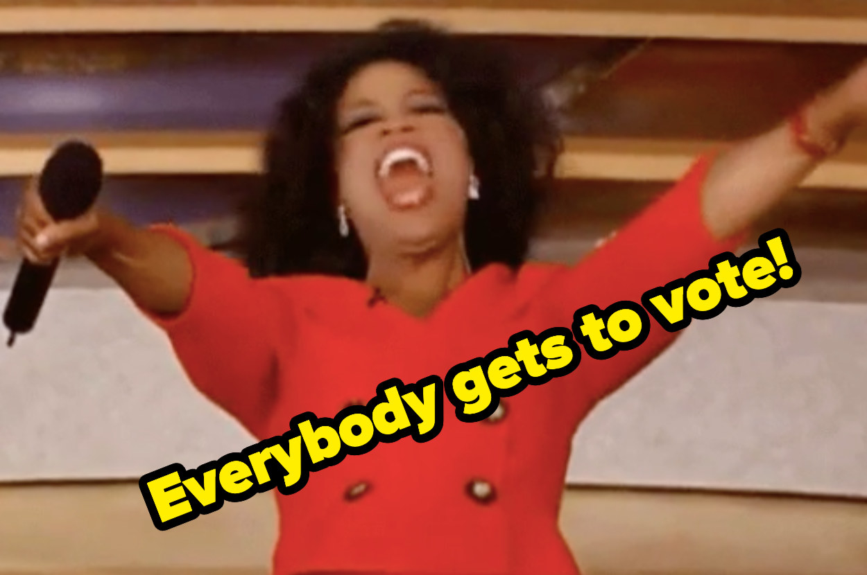 everybody gets to vote, Oprah cheers