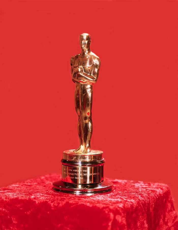 a vintage Oscar statuette