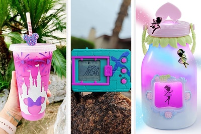 a disney tumbler a digimon and a fairy finder