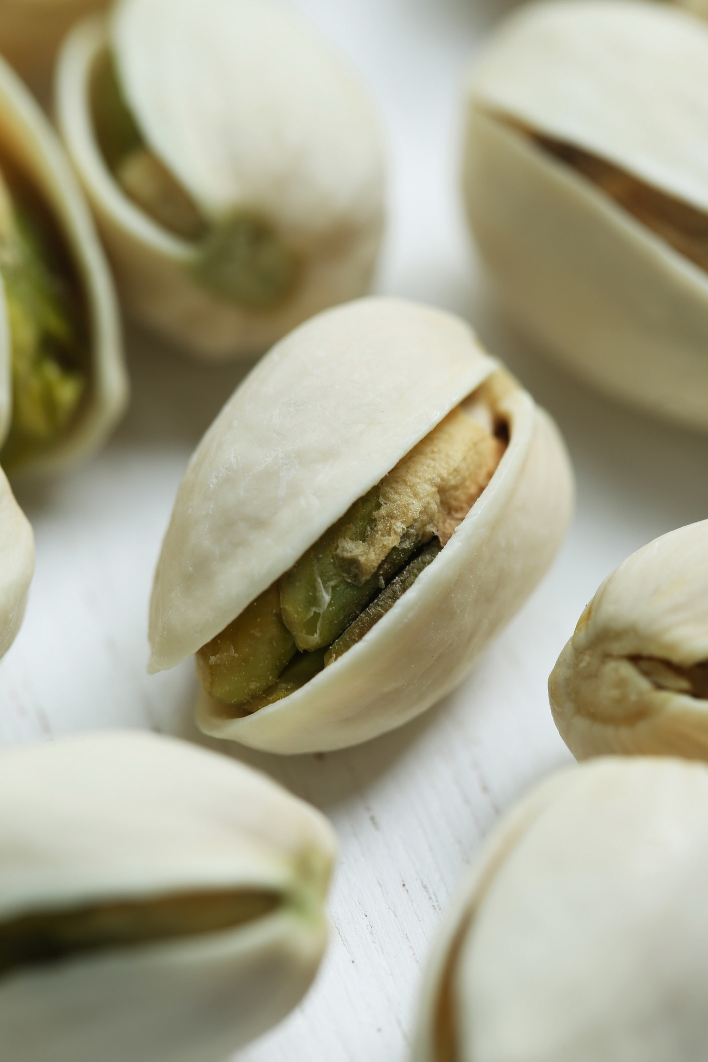 Pistachios in their shells.