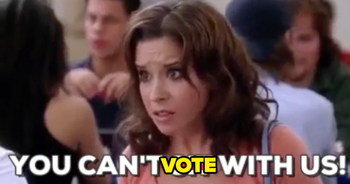 Gretchen Weiners says that you can&#x27;t vote with us