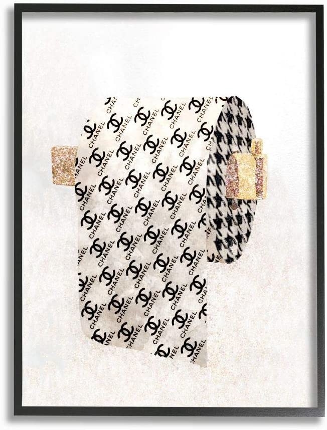 chanel toilet paper roll print