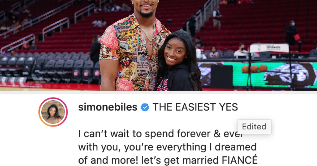 Simone Biles Is Engaged To NFL Player Jonathan Owens And The Proposal Photos Are Gorgeous