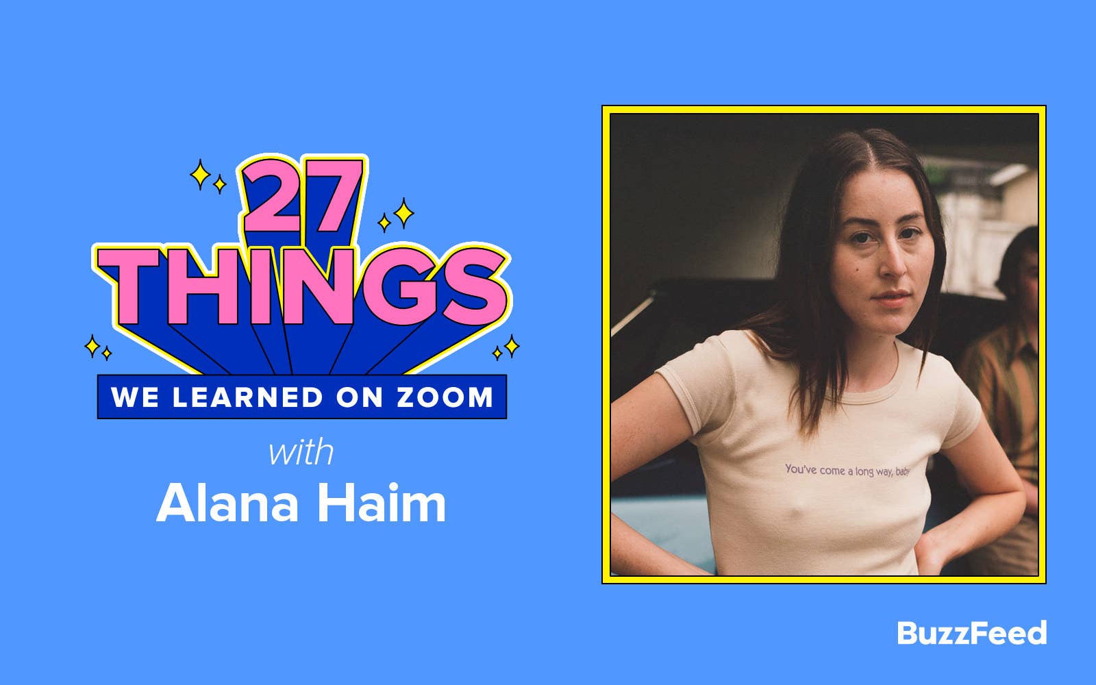 An interview header for Alana Haim