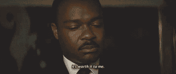 Dr. Martin Luther King Jr. (David Oyelowo) explaining why he fights for equality.