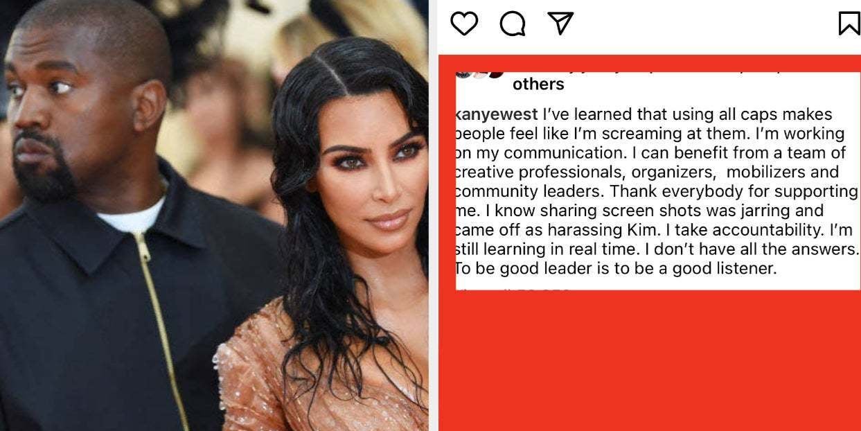 Kanye West Acknowledged All Of His Recent Social Media Posts
And How They’re Affecting Kim Kardashian