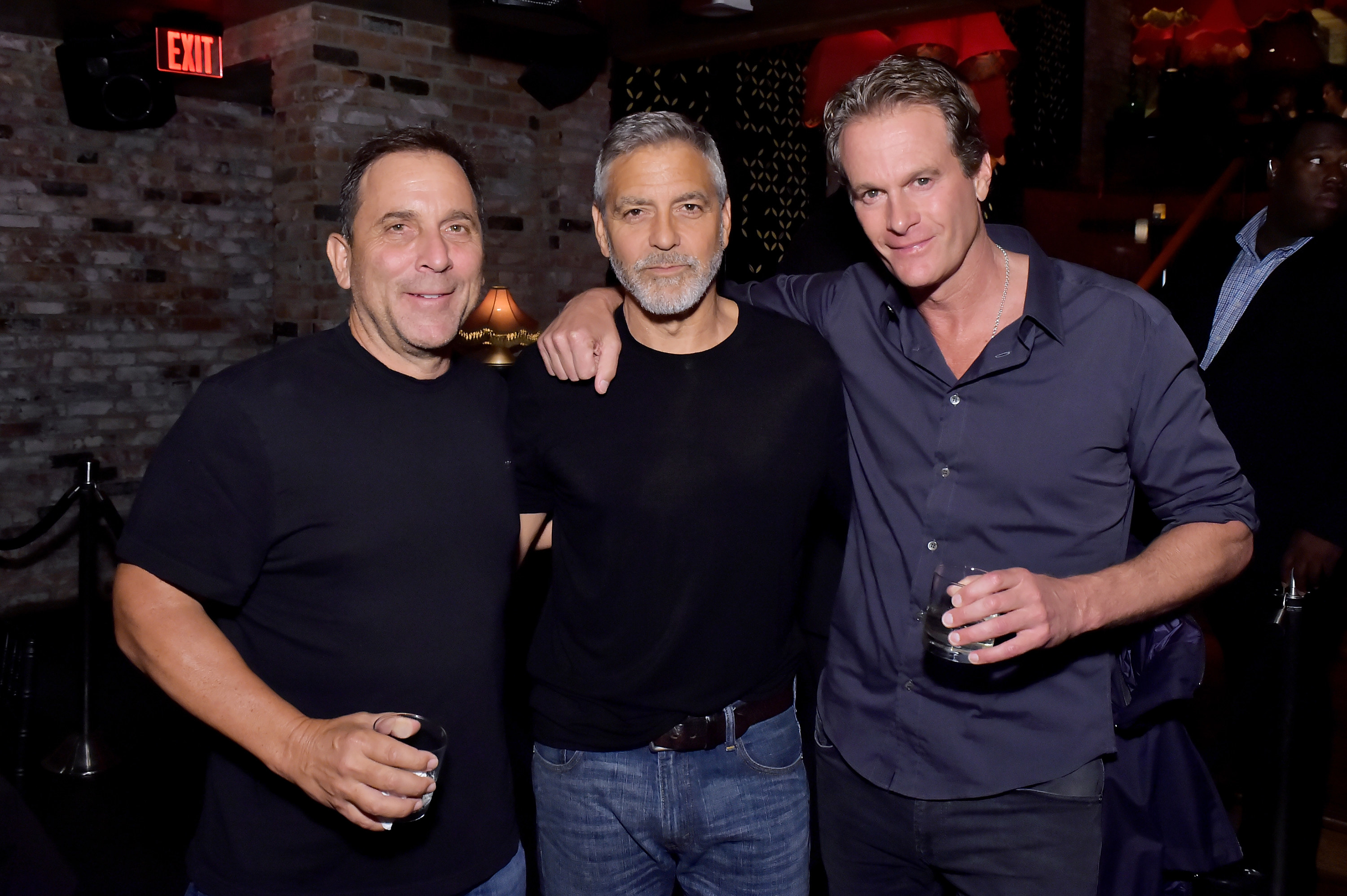 Mike Meldman, George Clooney and Rande Gerber