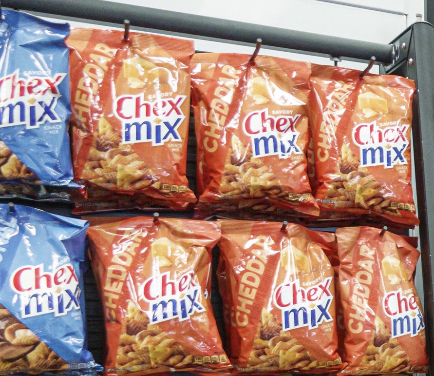 Chex Mix bags in store