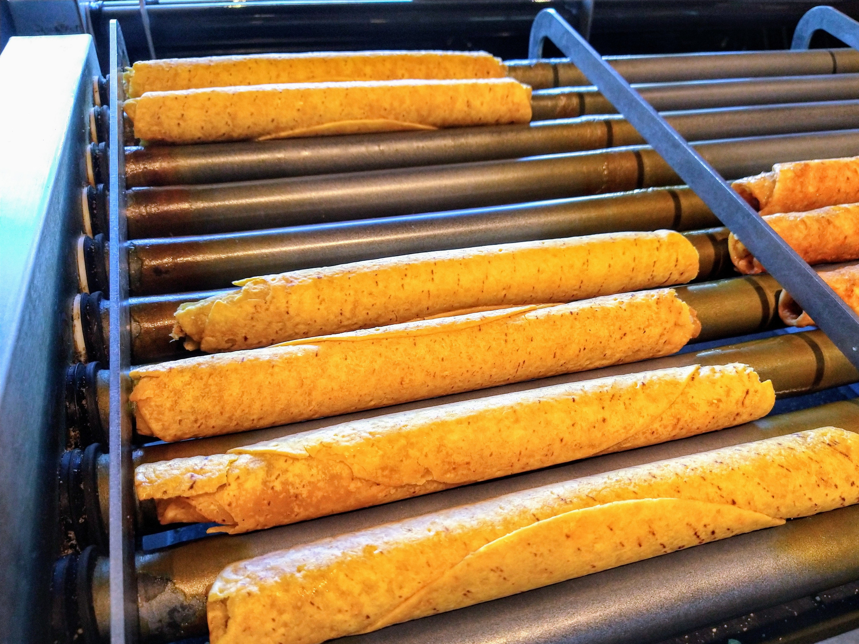 Taquitos roller at gas station