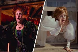 Bette Midler in Hocus Pocus and Amy Adams in Enchanted