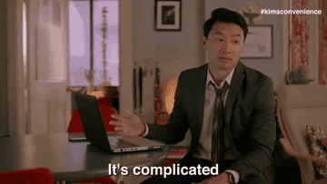 Jung from &quot;Kim&#x27;s Convenience&quot; says, &quot;It&#x27;s complicated&quot;