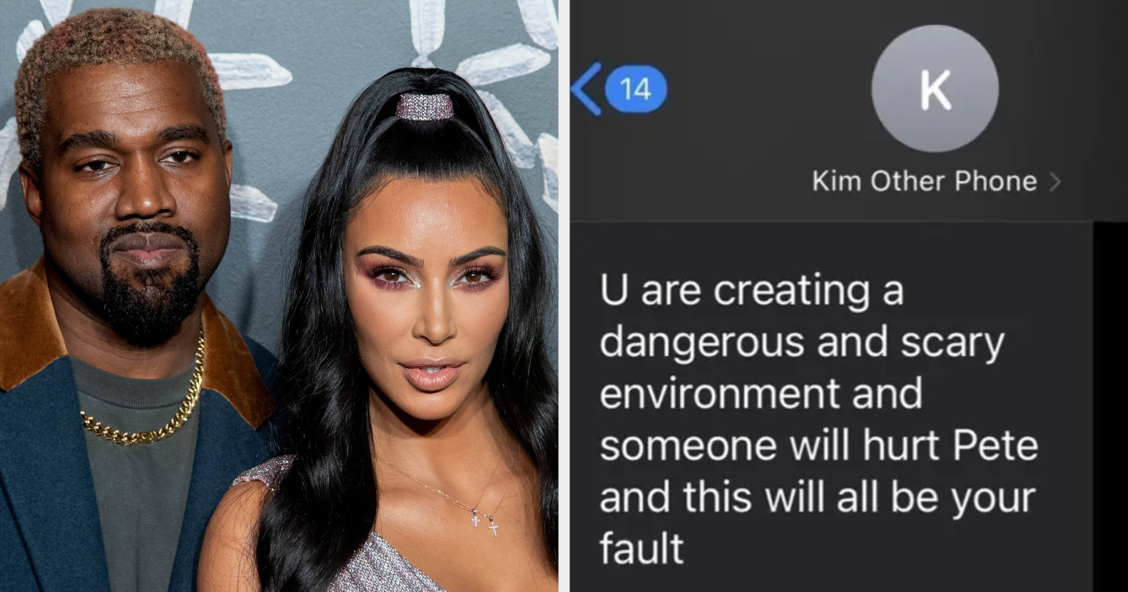 Kanye West Posted And Deleted A Photo Of Kim Kardashian After Taking  “Accountability” For Harassing Her
