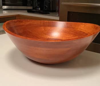 reviewer photo of the empty serving bowl