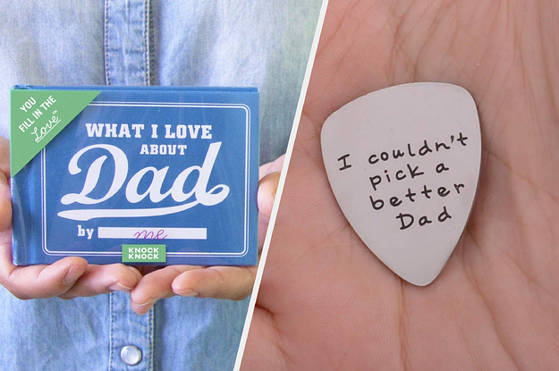 You Rock Dad Guitar Pick Keychain Fathers Day Gift Cute Last-Minute Small Gift for Dad Key-Ring 