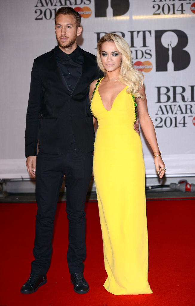 Calvin and Rita pose together on the red carpet