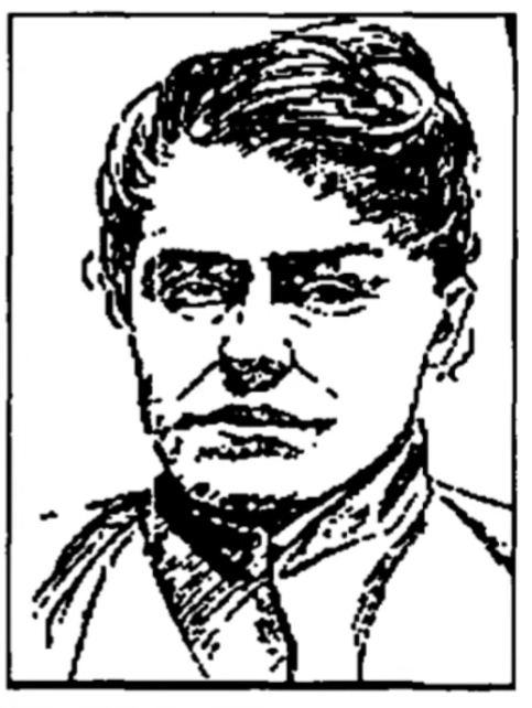 newspaper sketch of Frances from 1893