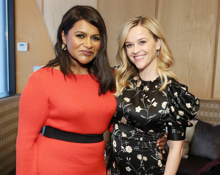 Mindy poses with Reese