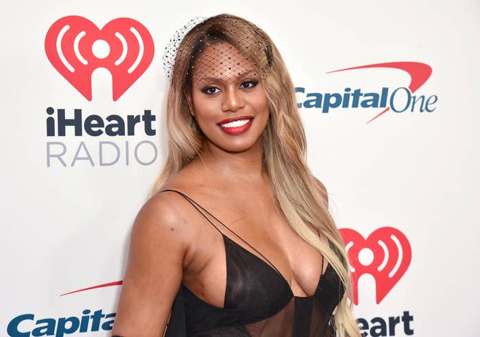 A closeup of Laverne at an event
