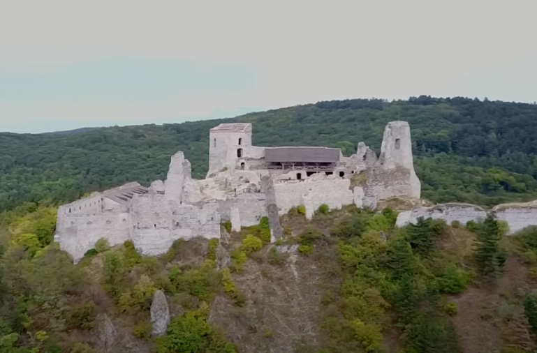 Drone shot of the castle
