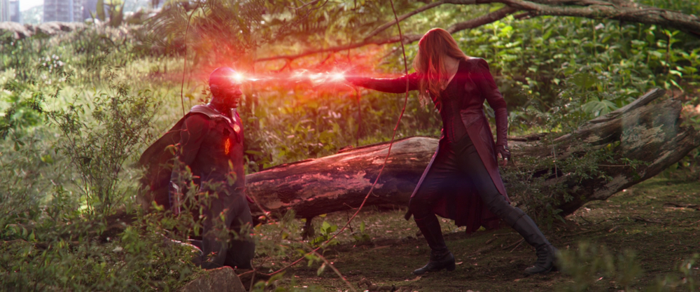 Wanda taking the stone of out Vision&#x27;s head