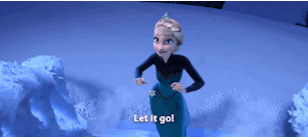 Elsa creating stairs out of ice while singing &quot;Let It Go&quot;
