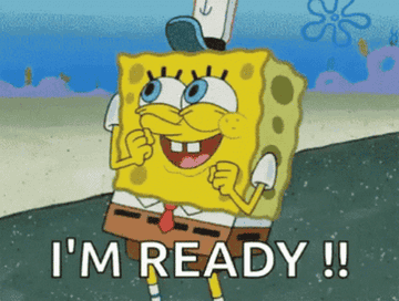 Spongebob dancing and saying &quot;I&#x27;m ready!!&quot;