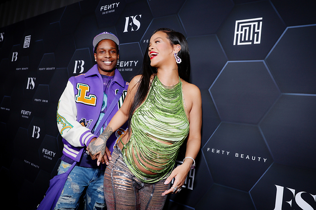 See Rihanna and A$AP Rocky Coordinate in Fur-Trimmed Outfits