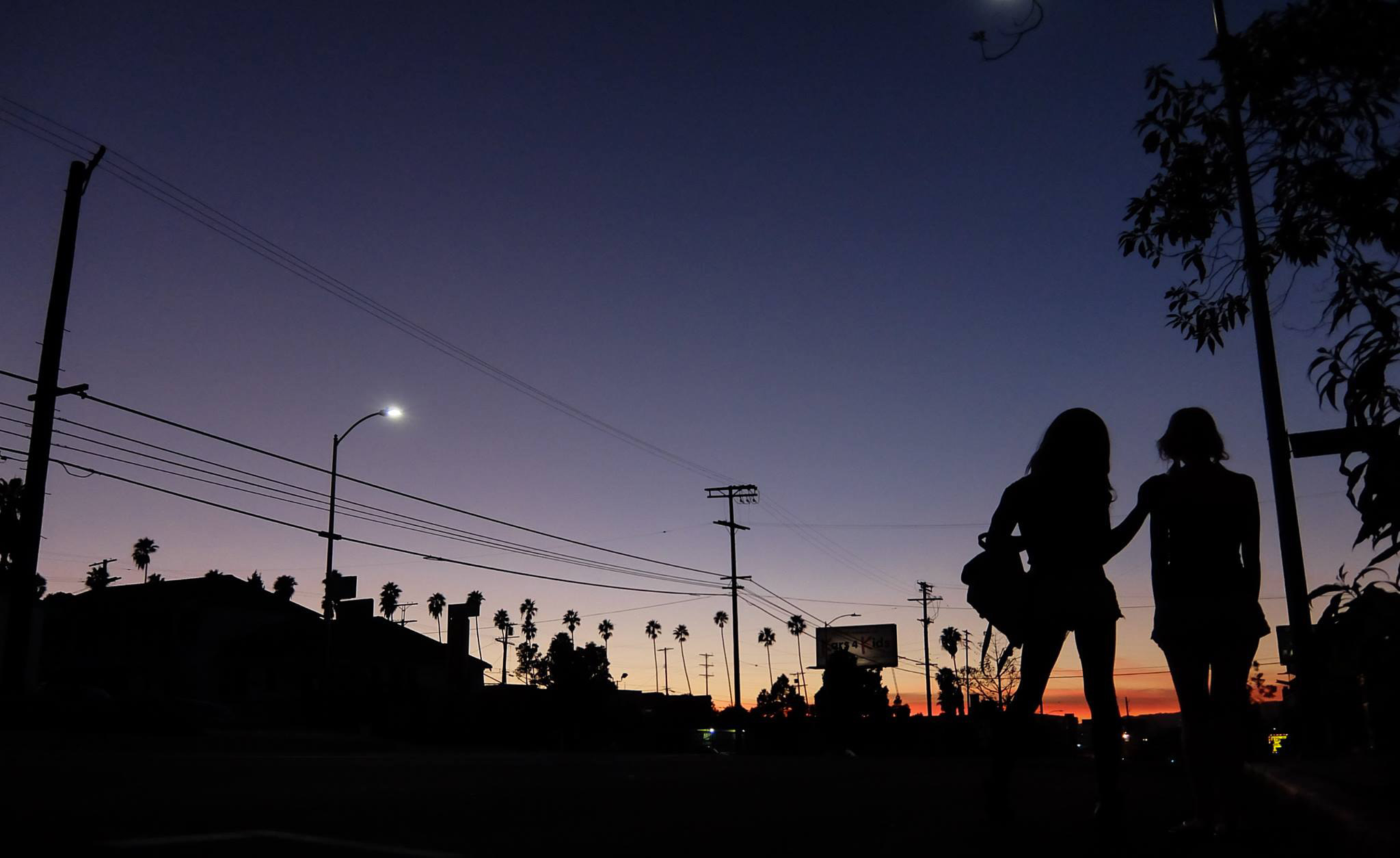 Kitana Kiki Rodriguez and Mickey O&#x27;Hagan walk down an LA Street