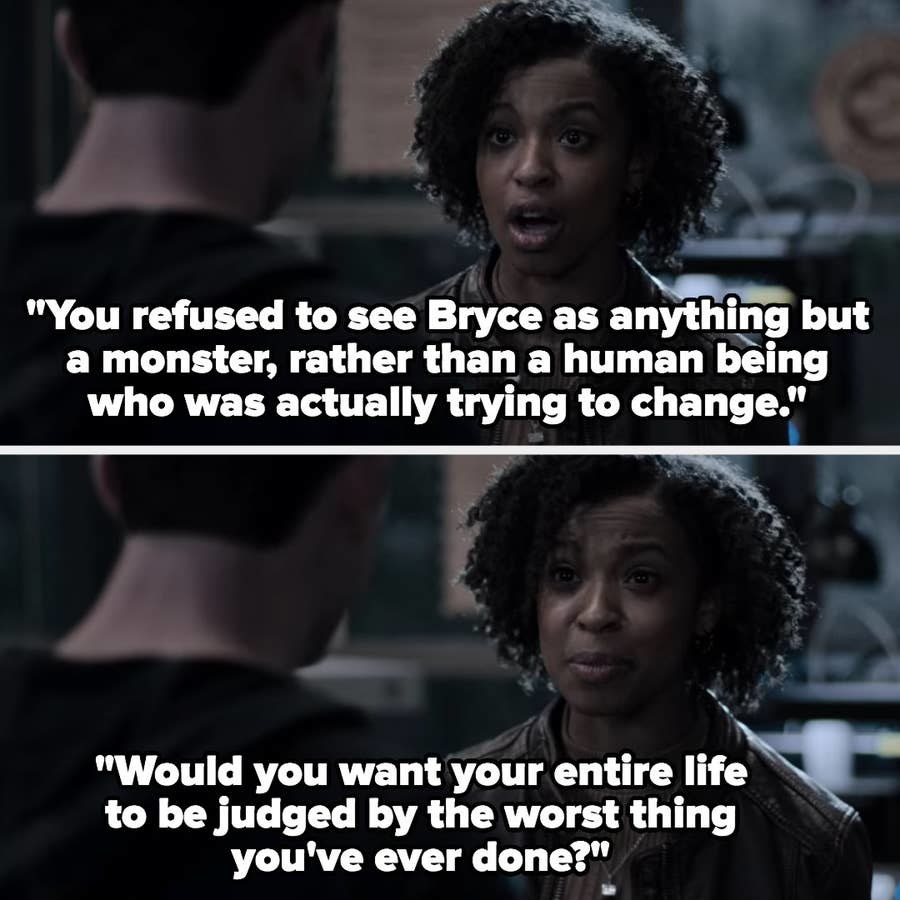 Ani says Clay refused to see Bryce as anything but a monster instead of a human being trying to change, &quot;Would you want your entire life to be judged by the worst thing you&#x27;ve ever done?&quot;