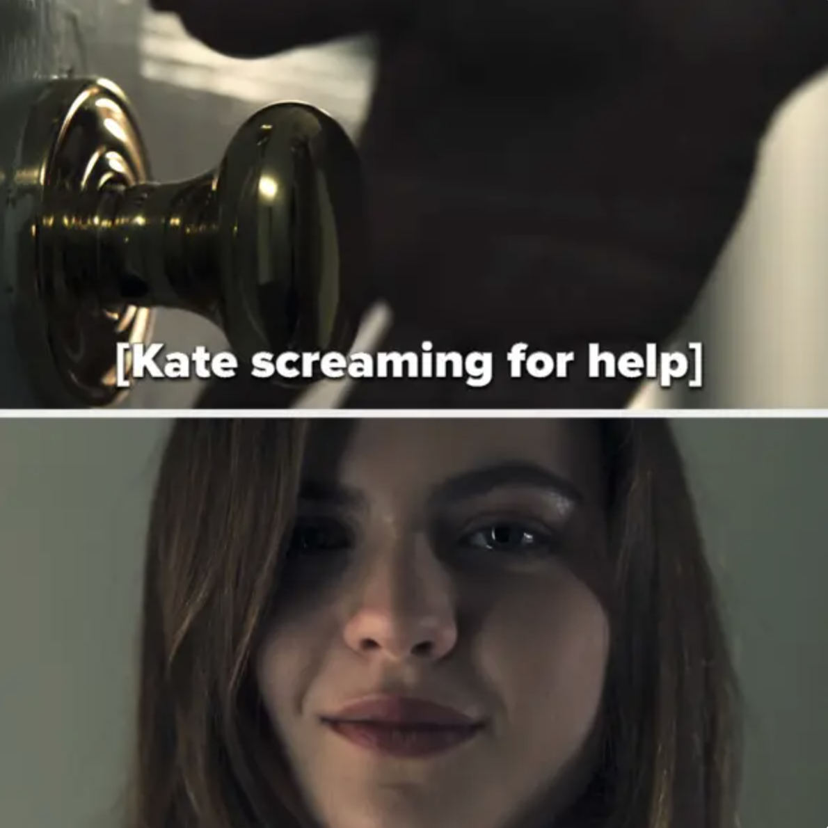 Kate screams for help and Jeanette just smirks creepily