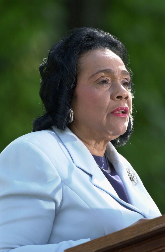 Coretta Scott King is giving the commencement address at St. Paul Academy