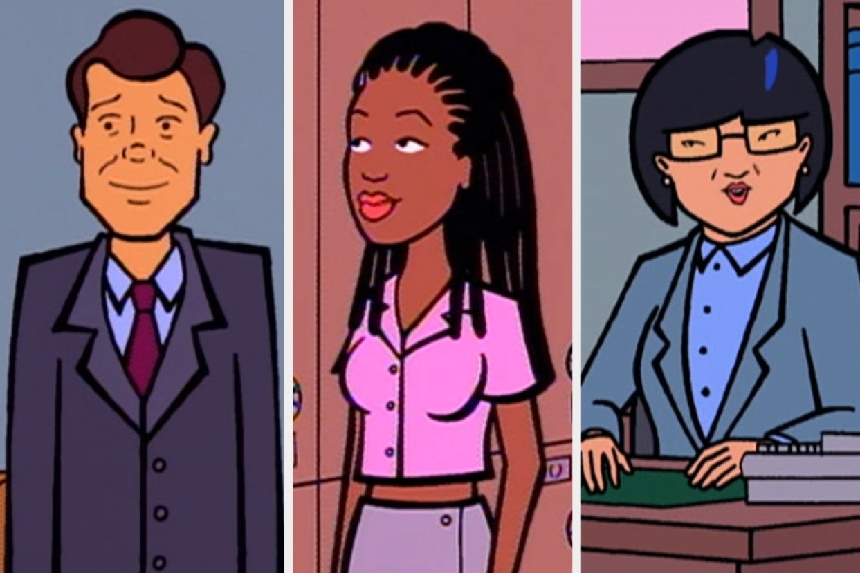 Jake Morgendorffer, Jodie Landon, and Ms. Li on Daria