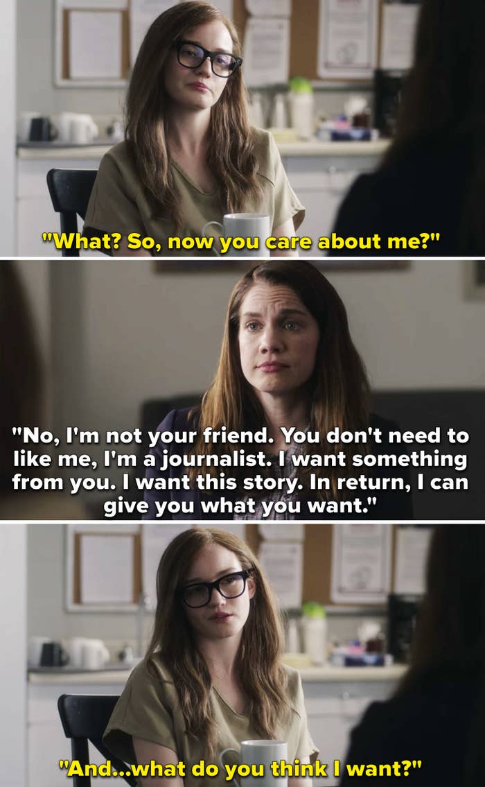 Vivian telling Anna that she can give her everything she wants